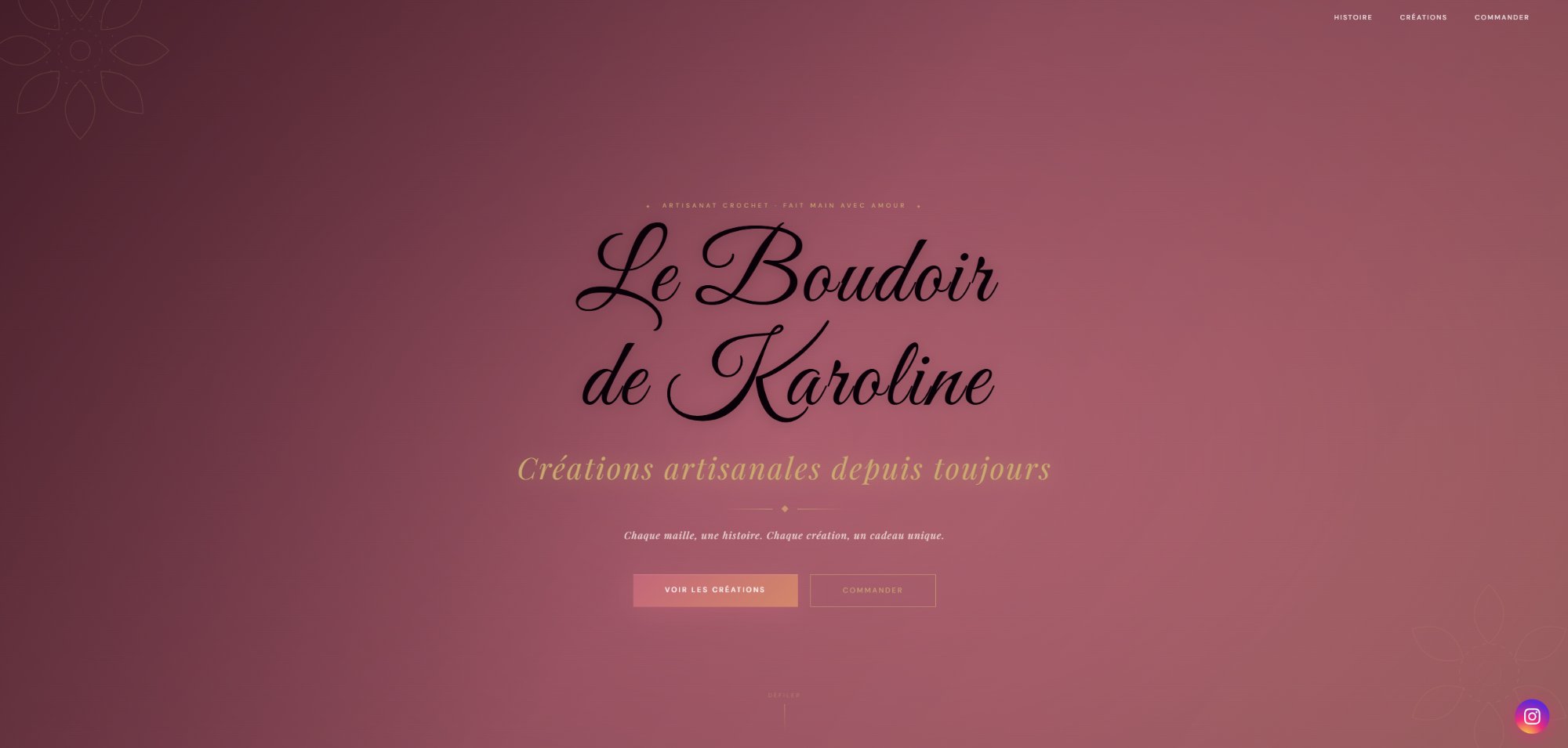 Site Le Boudoir de Karoline