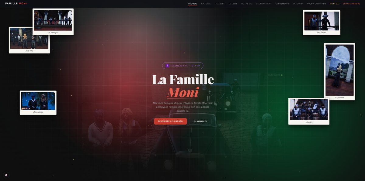 Aperçu du site de la Famille Moni